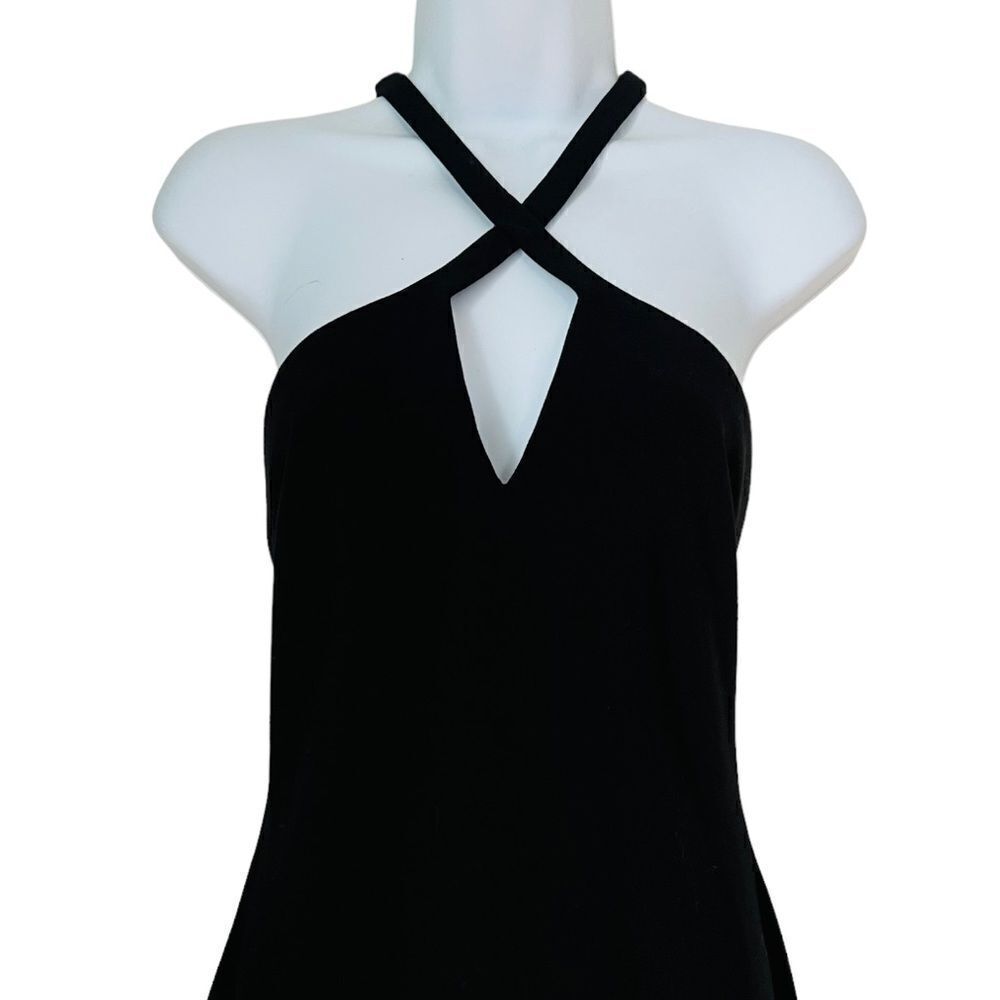 Likely Black Strappy Sleeveless Keyhole Sheath Evening Elegant Dress sz 8 - Picture 3 of 9